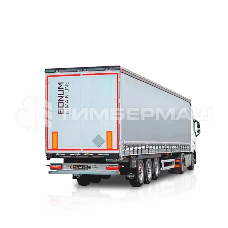 Шторный полуприцеп BONUM 13,62 м для перевозки опасных грузов Шторный полуприцеп BONUM 13,62 м для перевозки опасных грузов