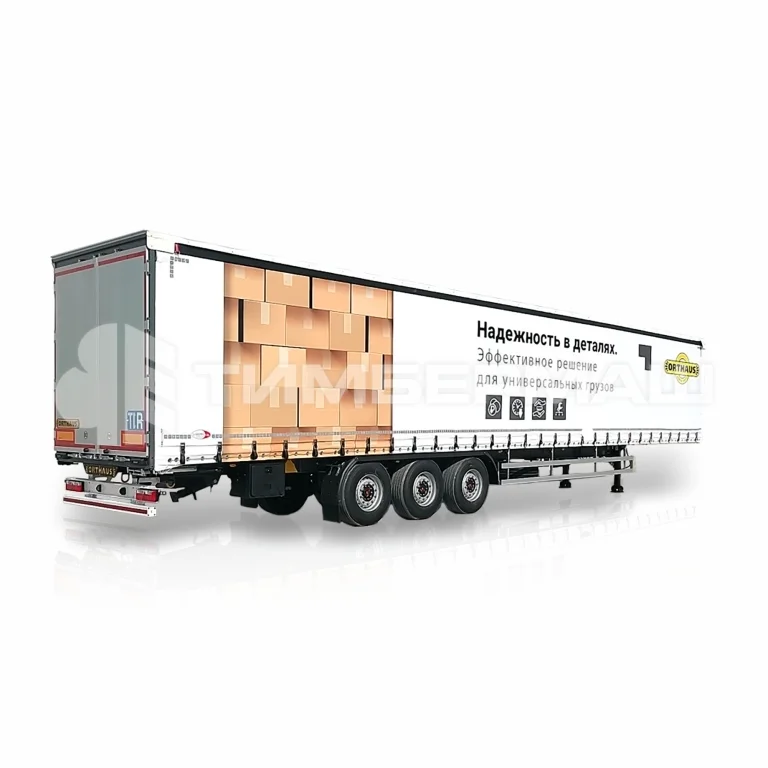 Шторный полуприцеп Orthaus CGS V30 16,7 м 3 оси фото 1