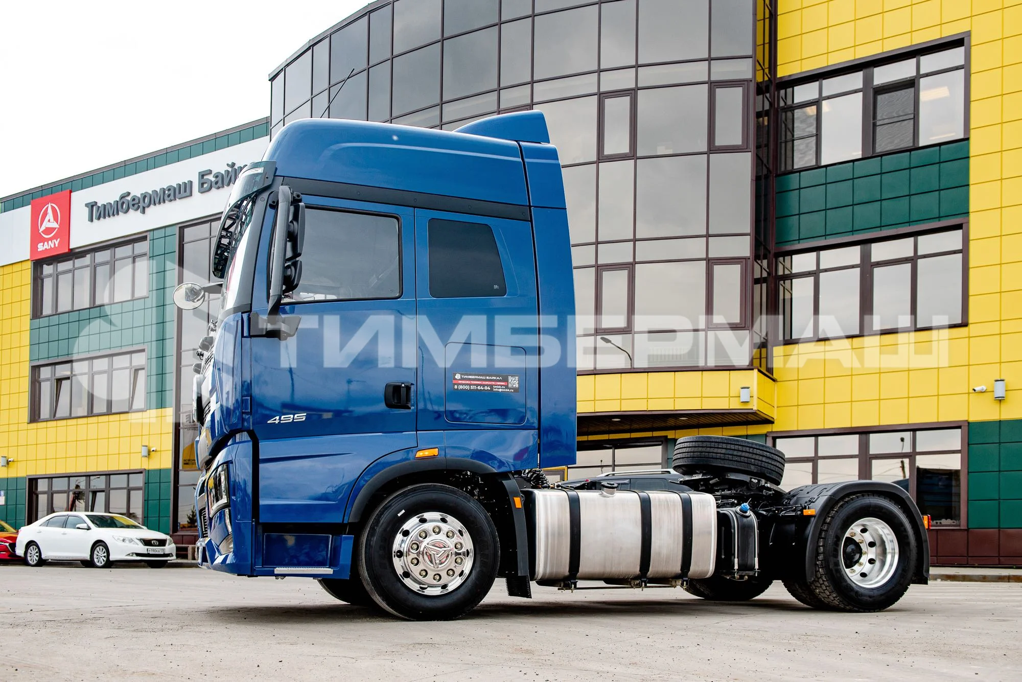 Седельный тягач SANY S490 синий фото 3